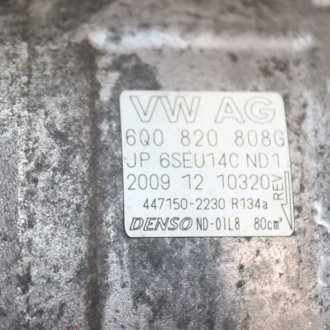Compresseur air conditionne occasion  Seat IBIZA IV (6J5, 6P1) 1.4 tdi (2008-2010) 5 portes   6Q0820808G  2
