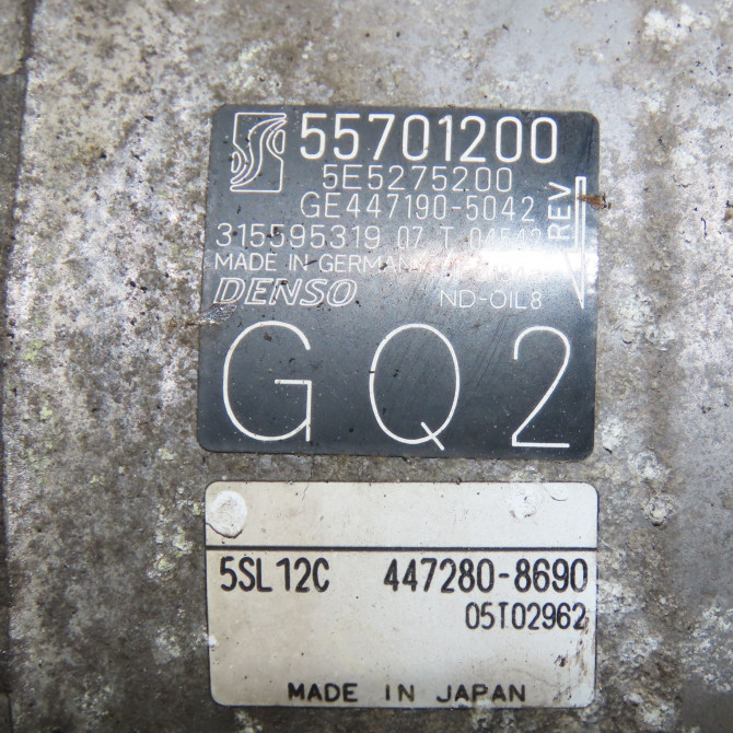 Compresseur air conditionne occasion  Opel CORSA E (X15) 1.4 (08, 68) (2014)   39006353  2