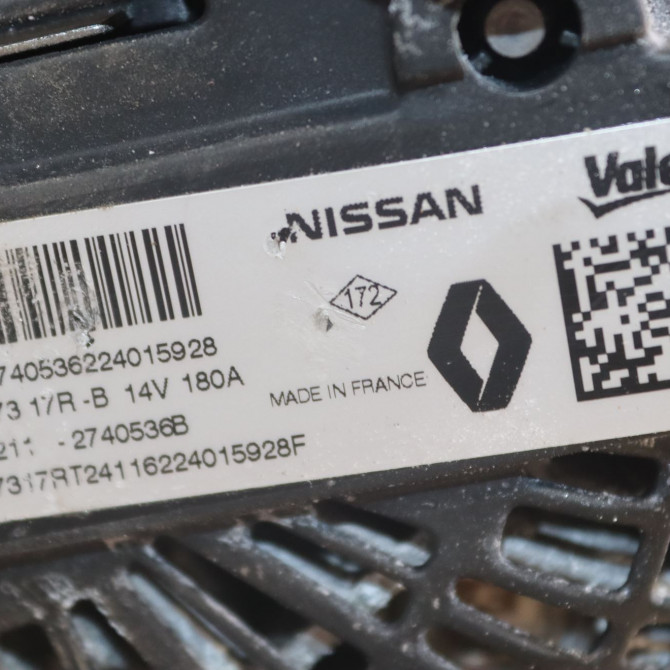 Alternateur occasion  Renault MASTER III Camionnette (FV) 2.3 dci 135 fwd (fv0n, fv08) (2014)   231007317R  2