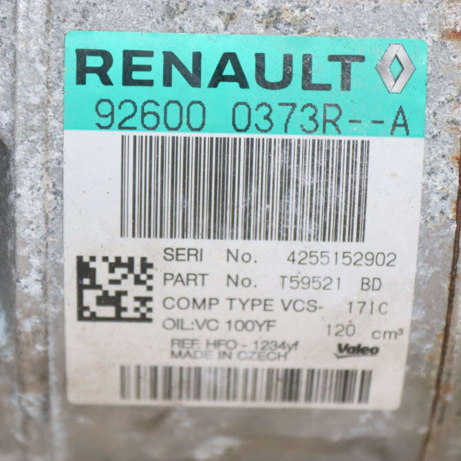 Compresseur air conditionne occasion  Renault MASTER III Camionnette (FV) 2.3 dci 135 fwd (fv0n, fv08) (2014)   926000373R  2