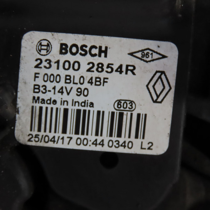 Alternateur occasion  Dacia SANDERO II Tce 90 (b8m1, b8ma) (2012) 5 portes   231002854R  2