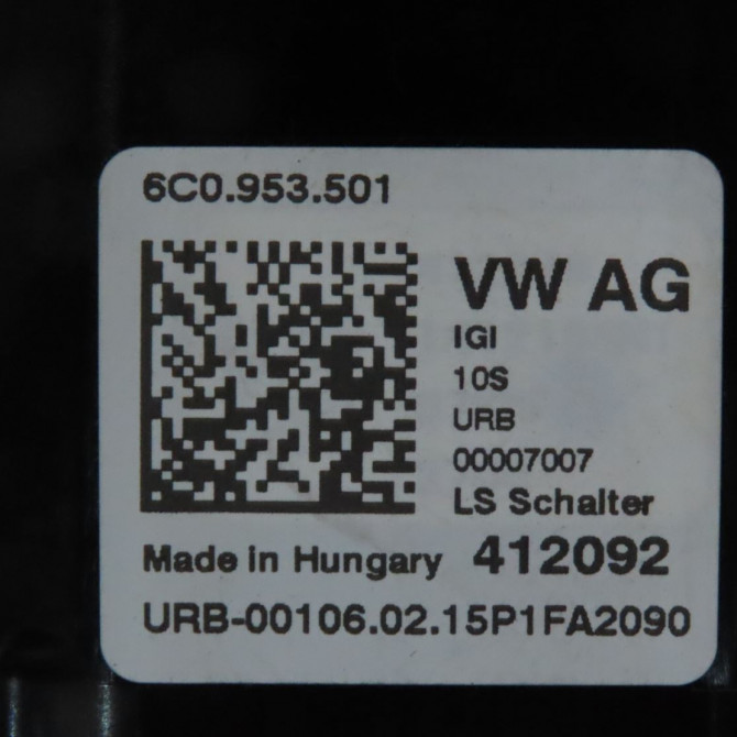 Bloc commodos occasion  Volkswagen vw POLO V (6R1, 6C1) 1.4 tdi (2014)   6C0953513IGI  3