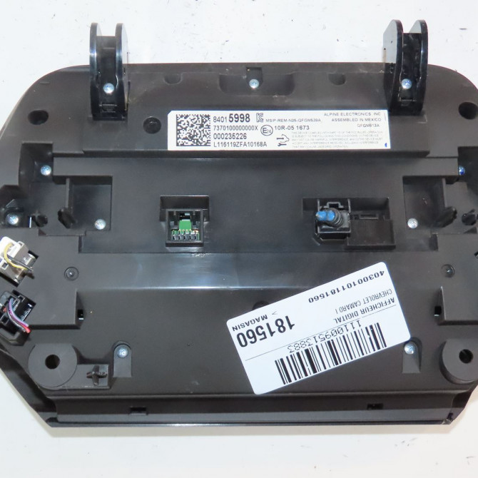 Afficheur digital occasion  Chevrolet CAMARO 2.0 turbo (2016)   84015998  2