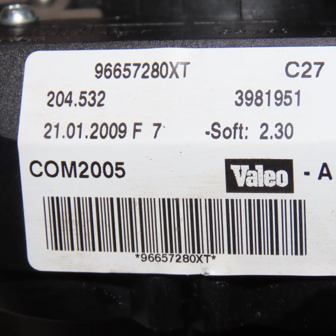 Bloc commodos occasion  Peugeot 207/207+ (WA_, WC_) 1.4 (2006-2013) 5 portes   96657280XT  2