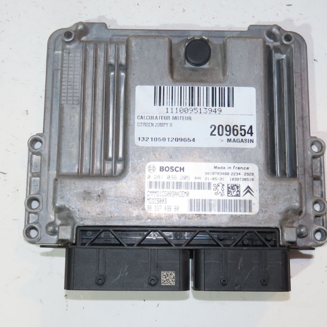 Calculateur moteur occasion  Citroën JUMPY Camionnette (V_) 1.5 bluehdi 100 (2018)   9818703480  3