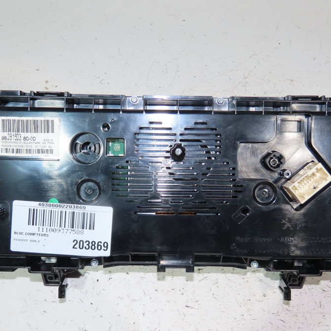 Bloc compteurs occasion  Peugeot 3008 SUV (MC_, MR_, MJ_, M4_) 1.2 thp/ puretech 130 (mrhnsm, mrhnsu, mrhnsj, mrhnyw,... (2016)   9828150380  3