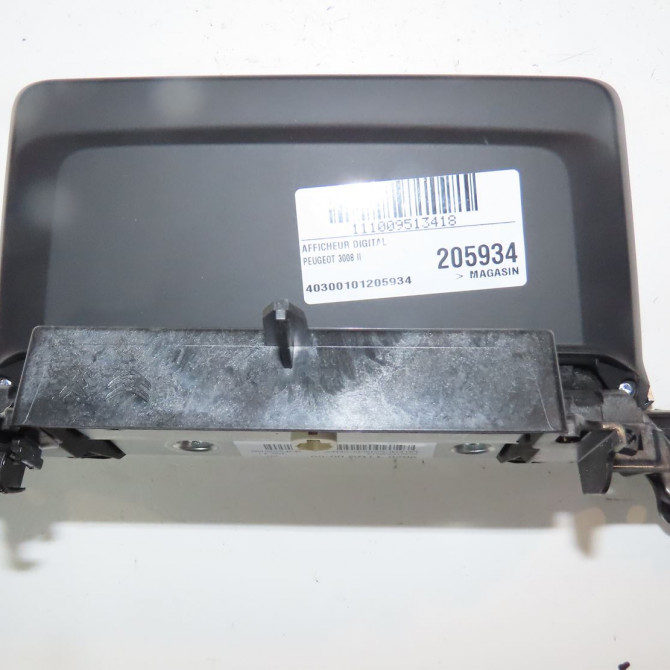 Afficheur digital occasion  Peugeot 3008 SUV (MC_, MR_, MJ_, M4_) 1.2 thp/ puretech 130 (mrhnsm, mrhnsu, mrhnsj, mrhnyw,... (2016)   9828418380  2