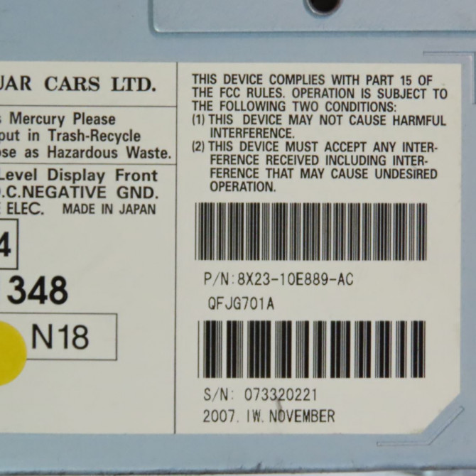 Autoradio occasion  Jaguar XF I (X250) 2.7 d (2008-2015)   8X2310E889AC  3