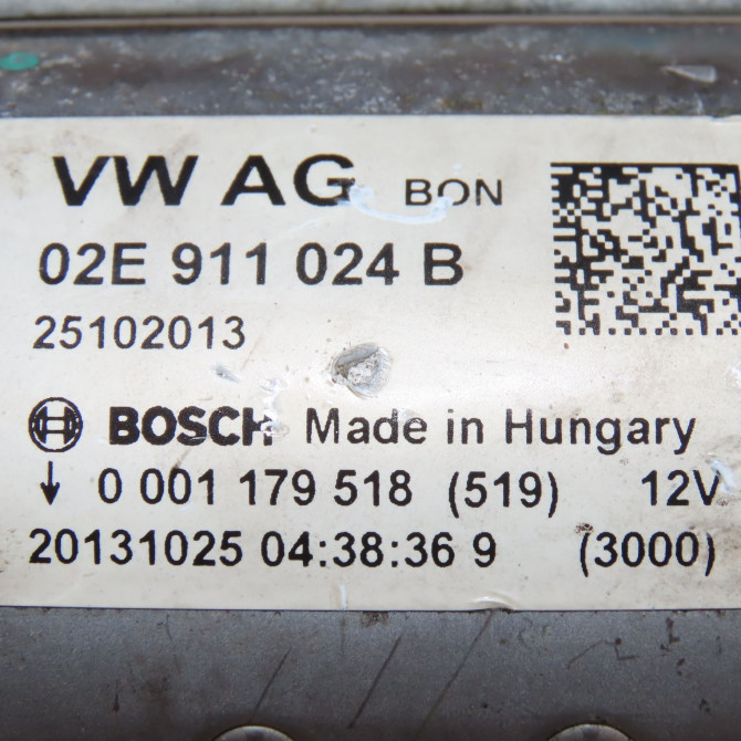 Démarreur occasion  Volkswagen vw GOLF VII (5G1, BQ1, BE1, BE2) 2.0 gti (2013-2020)   2E911024B  2
