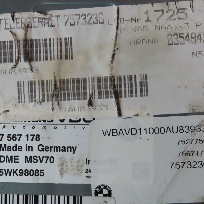 Calculateur moteur occasion  Bmw 3 (E90) 325 xi (2005-2008)   12147577968  4