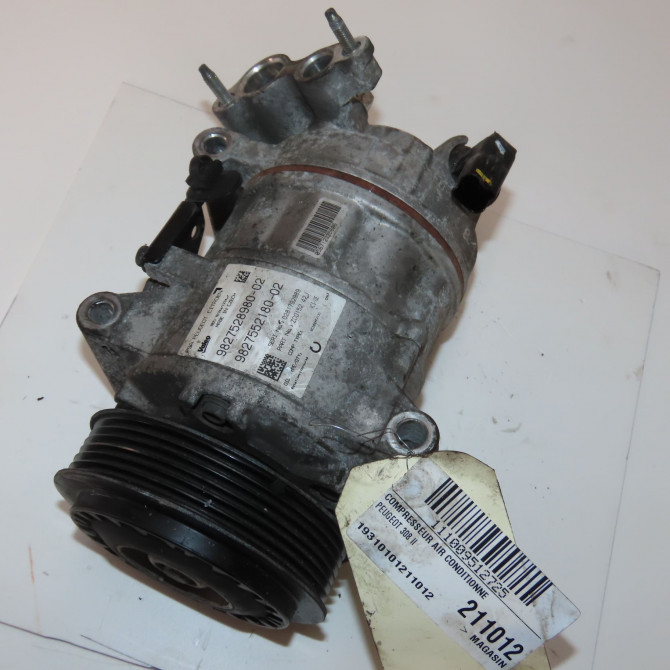 Compresseur air conditionne occasion  Peugeot 308 II (LB_, LP_, LW_, LH_, L3_) 1.5 bluehdi 100 (2018-2021) 5 portes   9827528980  1
