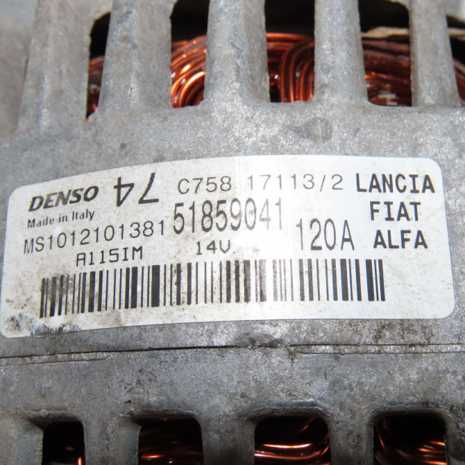 Alternateur occasion  Lancia YPSILON (312_) 1.2 (312.pxa1a, 312.yxa1a) (2011)   51859041  2