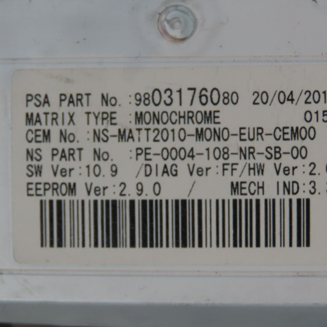 Bloc compteurs occasion  Citroën DS5 2.0 hdi 165 (2011-2015) 5 portes   9804039380  4