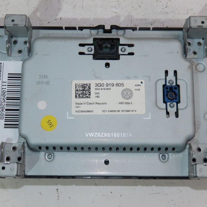 Autoradio occasion  Volkswagen vw GOLF VII (5G1, BQ1, BE1, BE2) 1.4 tsi (2014-2020)   3G0919605  2