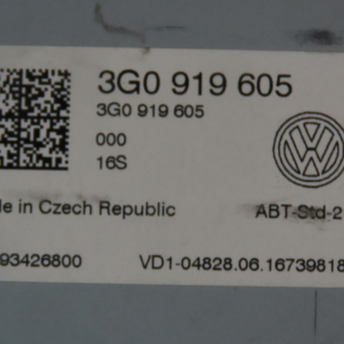Autoradio occasion  Volkswagen vw GOLF VII (5G1, BQ1, BE1, BE2) 1.4 tsi (2014-2020)   3G0919605  3