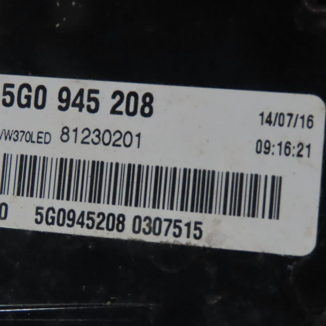 Feu arrière droit occasion  Volkswagen vw GOLF VII (5G1, BQ1, BE1, BE2) 1.4 tsi (2014-2020)   5G0945208  3