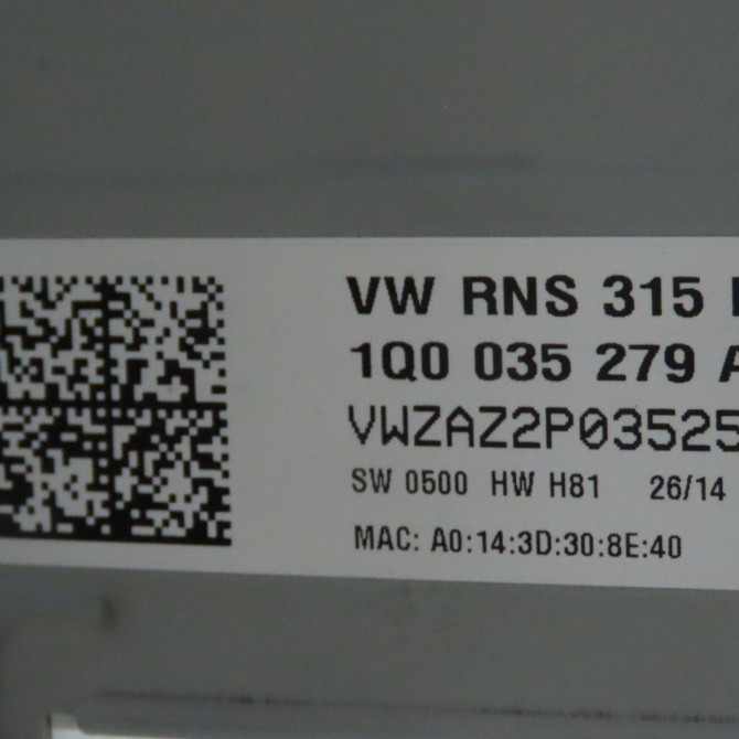 Autoradio occasion  Volkswagen vw SCIROCCO III (137, 138) 2.0 tdi (2010-2017)   1Q0035279A  3