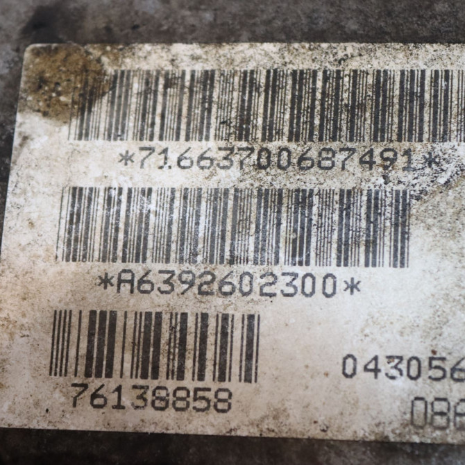 Boîte à vitesse mecanique occasion  Mercedes-benz VITO / MIXTO Camionnette (W639) 109 cdi (639.601, 639.603, 639.605) (2003)   A6392602300  2