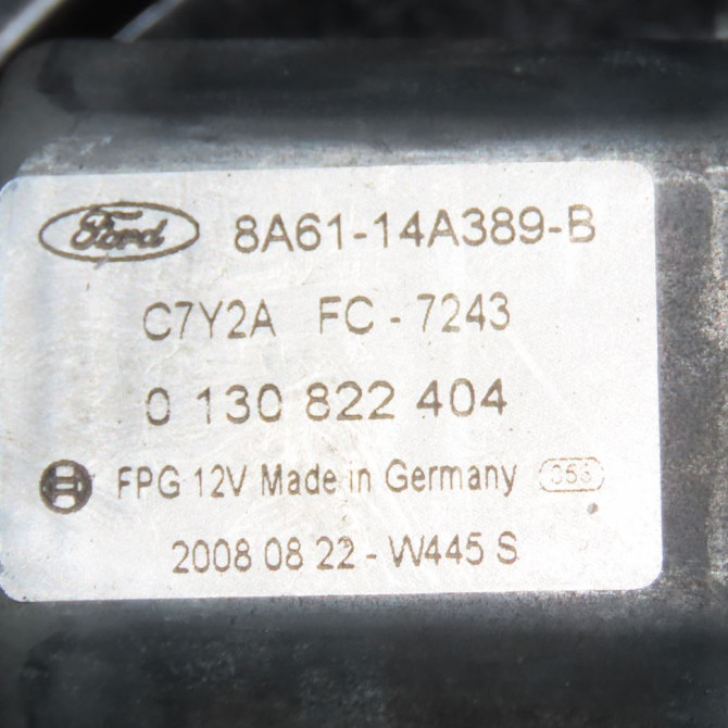 Mecanisme+moteur leve-glace avg occasion  Ford FIESTA VI (CB1, CCN) 1.4 tdci (2010-2012) 3 portes   1837995  2