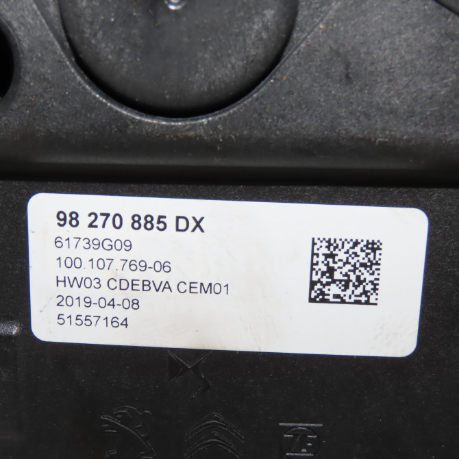 Levier de vitesses occasion  Peugeot 508 II (FB_, FH_, F3_) 1.5 bluehdi 130 (fbyhzj, fbyhzr) (2018)   98270885DX  2