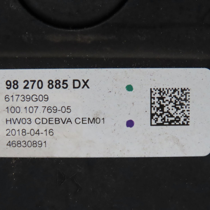 Pommeau levier vitesses occasion  Ds DS 7 Crossback (J4_, JR_, JC_) 2.0 bluehdi 180 (jjehzr) (2017-2020)   98270885DX  2