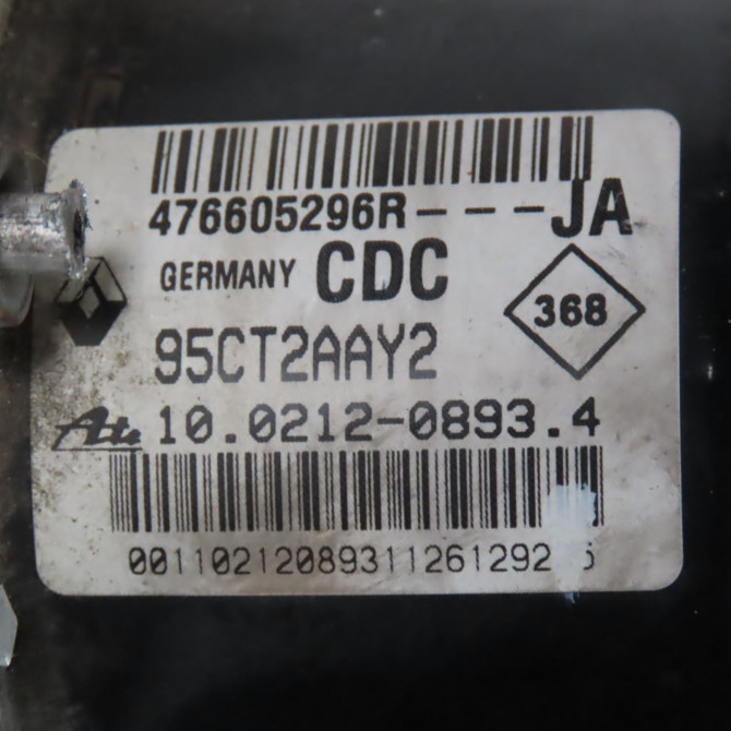 Unité hydraulique ABS occasion  Renault SCÉNIC III (JZ0/1_) 1.5 dci (2009) 5 portes   476605296R  2