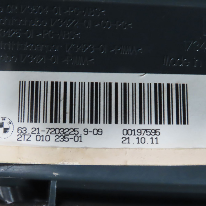 Feu arrière interieur gauche occasion  Bmw 5 (F10) M5 (2011-2016)   63217203225  2