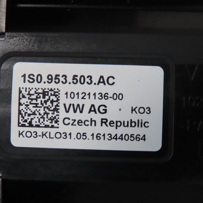 Bloc commodos occasion  Volkswagen vw UP! (121, 122, BL1, BL2, BL3, 123) 1.0 (2011-2020) 5 portes   1S0953503AC  2