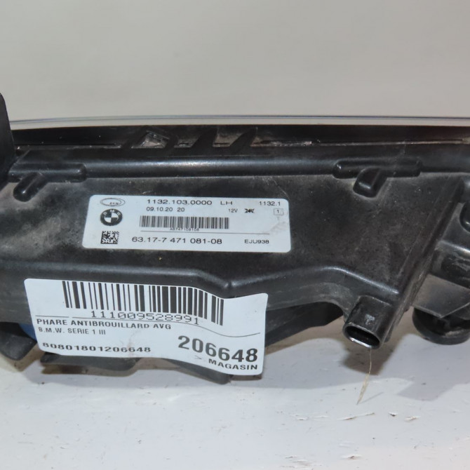 Phare antibrouillard avant gauche occasion  Bmw 1 (F40) 116 d (2019)   63177471081  2