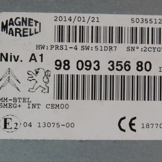 Autoradio occasion  Peugeot 308 SW II (LC_, LJ_, LR_, LX_, L4_) 1.6 hdi / bluehdi 115 (lcbhxm, lcbhxt) (2014-2021)   9809335680  2