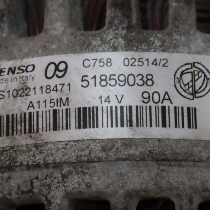 Alternateur occasion  Fiat PUNTO (199_) 1.2 (199axz1a, 199bxz1a) (2012)   51859038  2