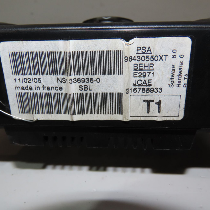 Commande de chauffage occasion  Peugeot 206 3/5 portes (2A/C) 1.6 16v (2000-2009) 3 portes   6451ZH  2