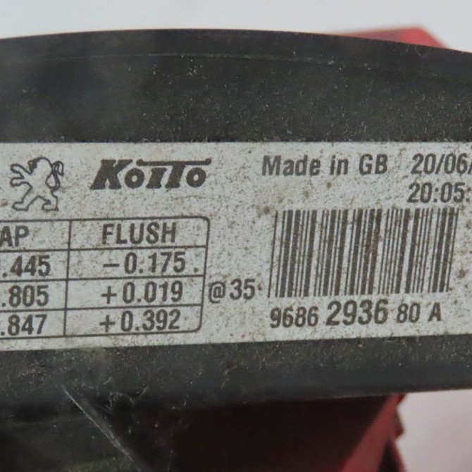 Feu arrière droit occasion  Peugeot 508 I (8D_) 1.6 hdi (2010-2018)   9686293680  3