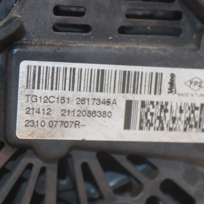 Alternateur occasion  Dacia SANDERO 1.5 dci (2010) 5 portes   231007707R  2