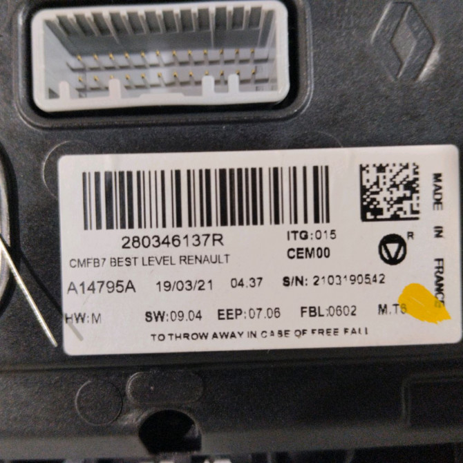 Afficheur digital occasion  Renault CLIO V (B7_) 1.6 e-tech 140 (b7mu) (2020)   280346137R  2