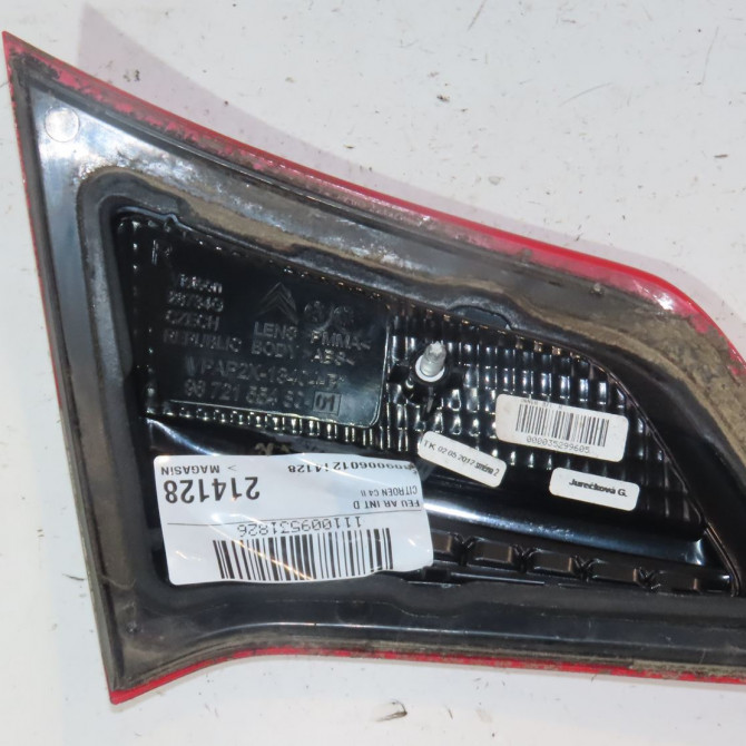 Feu arrière intérieur droit occasion  Citroën C4 II (NC_) 1.6 hdi 110 (2009) 5 portes   7453E5  2