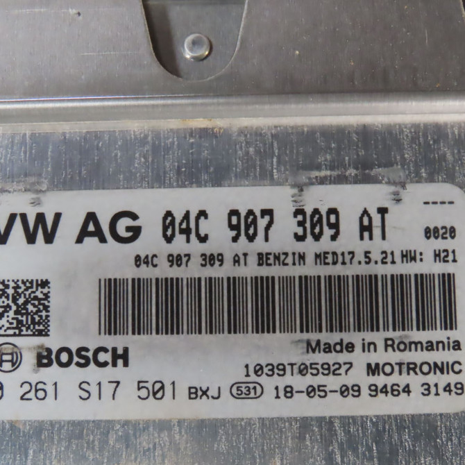 Calculateur moteur occasion  Volkswagen vw POLO VI (AW1, BZ1, AE1) 1.0 tsi (2017)   04C907309T  2
