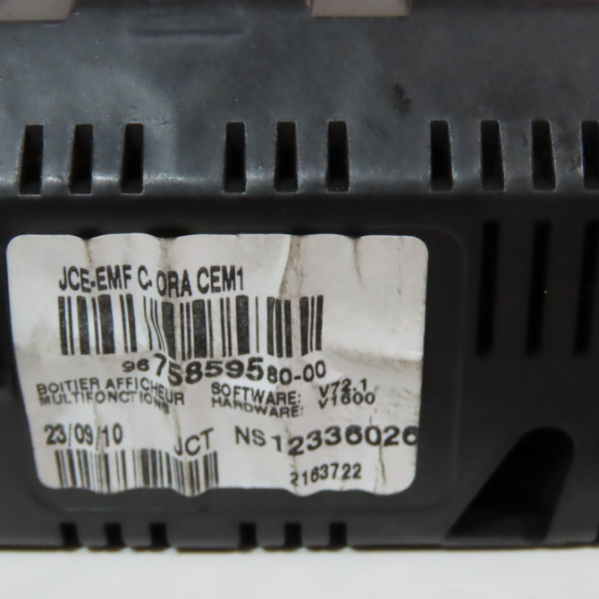 Afficheur digital occasion  Peugeot 207/207+ (WA_, WC_) 1.4 hdi (2006-2015) 5 portes   9675859580  2