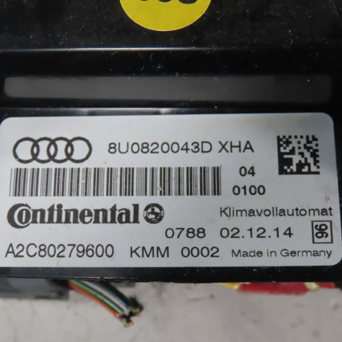 Commande de chauffage occasion  Audi Q3 (8UB, 8UG) 2.0 tdi (2011-2018)   8U0820043DXHA  2