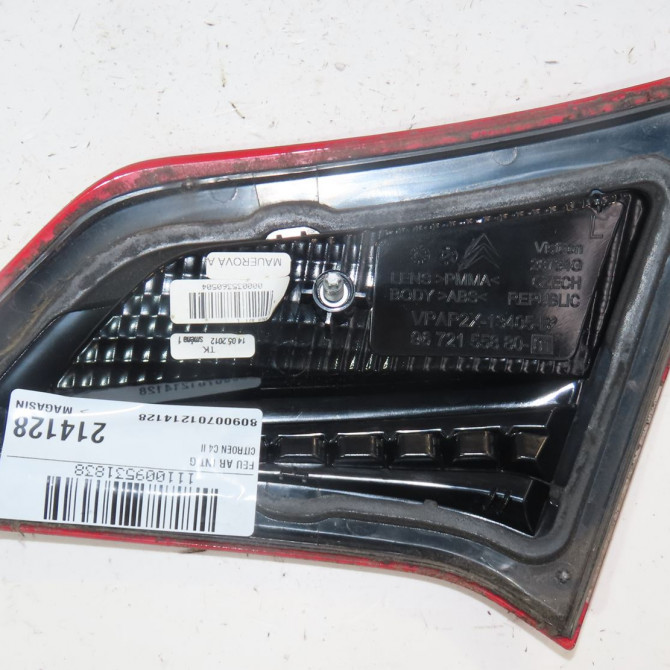 Feu arrière interieur gauche occasion  Citroën C4 II (NC_) 1.6 hdi 110 (2009) 5 portes   7453E4  2