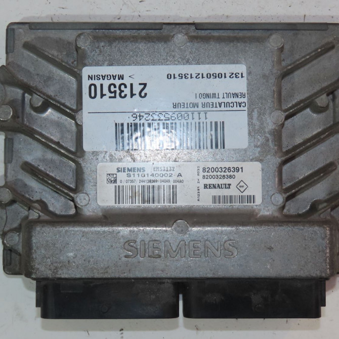 Calculateur moteur occasion  Renault TWINGO I (C06_) 1.2 (c066, c068) (1996-2007) 3 portes   8200326391  2