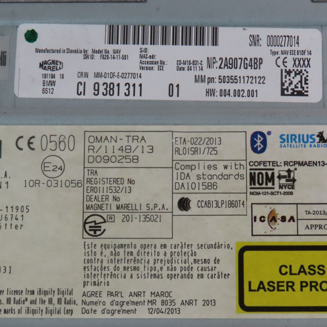 Autoradio occasion  Bmw 2 Coupé (F22, F87) 218 d (2014-2015)   65129381311  2