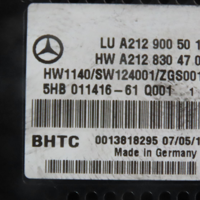 Commande de chauffage occasion  Mercedes-benz CLASSE E (W212) E 300 hybrid / bluetec hybrid (212.098) (2011-2016)   A2129005018  3