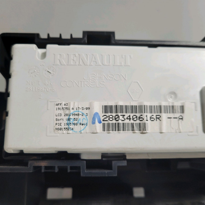 Afficheur digital occasion  Renault LAGUNA Coupé (DT0/1) 2.0 dci (dt01, dt08, dt09, dt0k, dt12, dt1c, dt1d, dt1m,... (2008-2015) 2 portes   280340616R  3