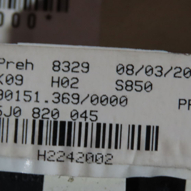 Commande de chauffage occasion  Skoda FABIA II (542) 1.4 tdi (2007-2010)   5J08200459B9  3