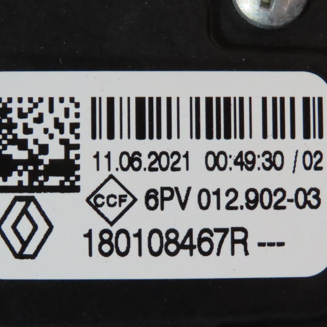 Pedale accelerateur occasion  Renault ARKANA I (LCM_, LDN_) 1.6 e-tech 145 (ldmu) (2020) 5 portes   180108467R  3