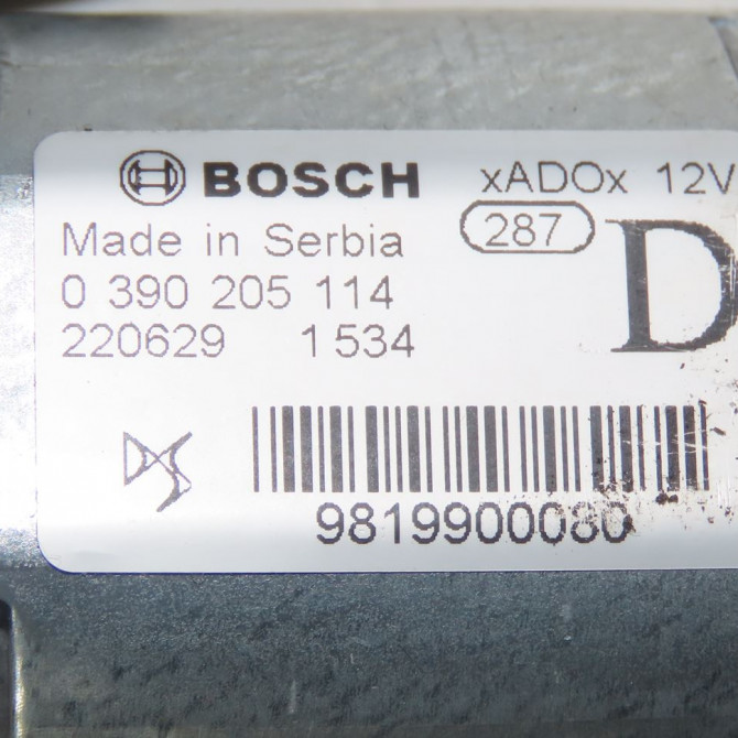 Moteur essuie-glace arrière occasion  Peugeot 208 II (UB_, UP_, UW_, UJ_) 1.2 puretech 75 (2019)   9819900080  2