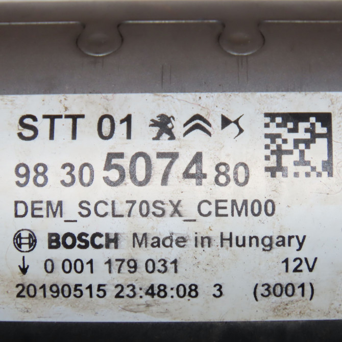 Démarreur occasion  Peugeot 2008 I (CU_) 1.2 thp 110 / puretech 110 (2015) 5 portes   9830507480  2