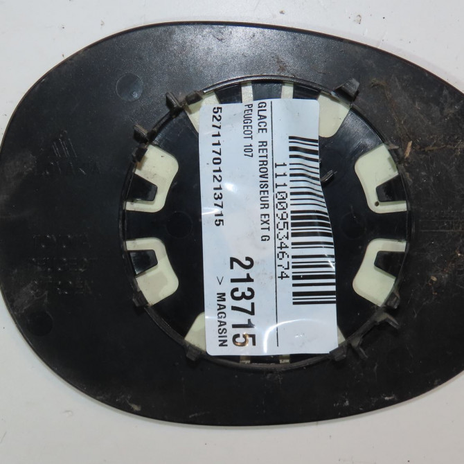 Glace  retroviseur exterieur gauche occasion  Peugeot 107 (PM_, PN_) 1.0 (2005-2014) 3 portes   8151HY  2