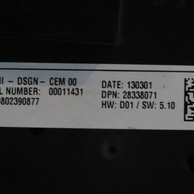 Commande autoradio occasion  CITROEN DS5 Phase 1 06-2011->...   9802390877  3